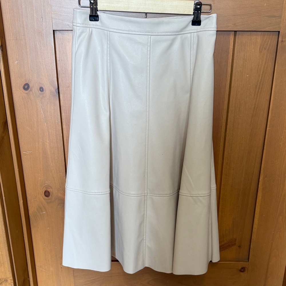 Banana Republic Cream A-Line Skirt